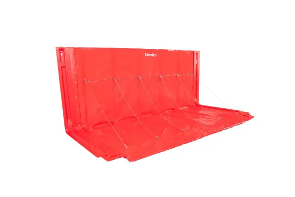 straight flexible PVC flood barrier